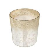 Geurkaars Deluxe Glas Zilver Medium 80uur - Geurkaars - J-Line - livinglovely.nl