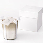 Geurkaars Deluxe Glas Zilver Small 48uur - Geurkaars - J-Line - livinglovely.nl