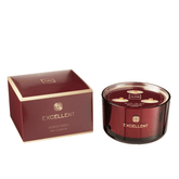 Geurkaars Excellent Rose Champagne Wijnrood Large-40u - Geurkaars - J-Line - livinglovely.nl