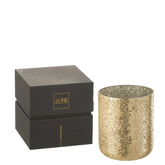Geurkaars Luxuria Goud Extra Large J-Line - 120 Uur - Geurkaars - J-Line - livinglovely.nl