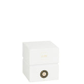 Geurkaars Mia Wit/Mix Glas Small 90uur - Geurkaars - J-Line - livinglovely.nl