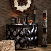 Geurkaars Noa Sandalwood Zwart/Goud Large 95uur - Geurkaars - J-Line - livinglovely.nl