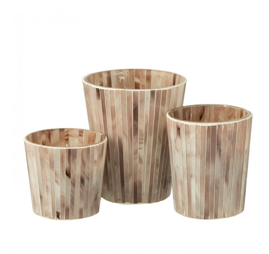 Geurkaars Noa Tender Rose Roze Medium - 55u - Geurkaars - J-Line - livinglovely.nl