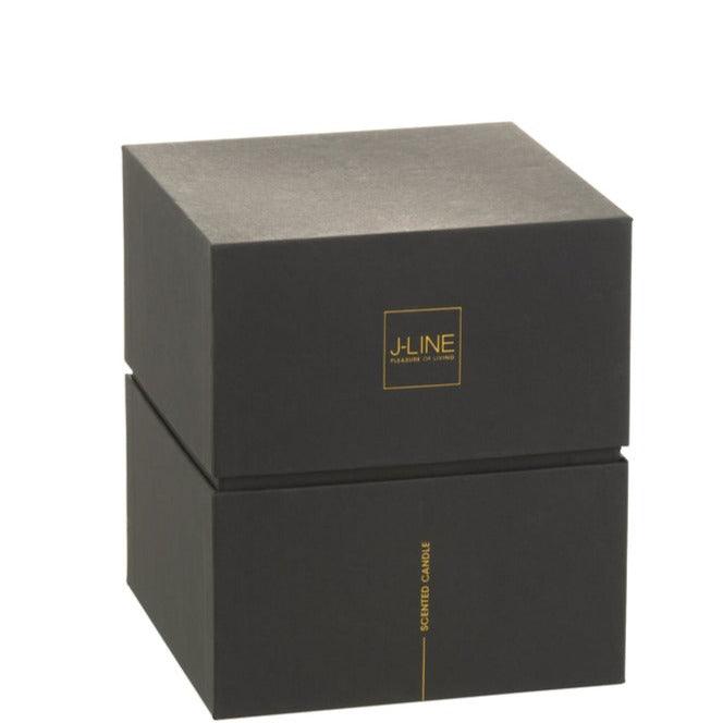 Geurkaars Noa Zesty Sunburst Oker Large-60h - Geurkaars - J-Line - livinglovely.nl