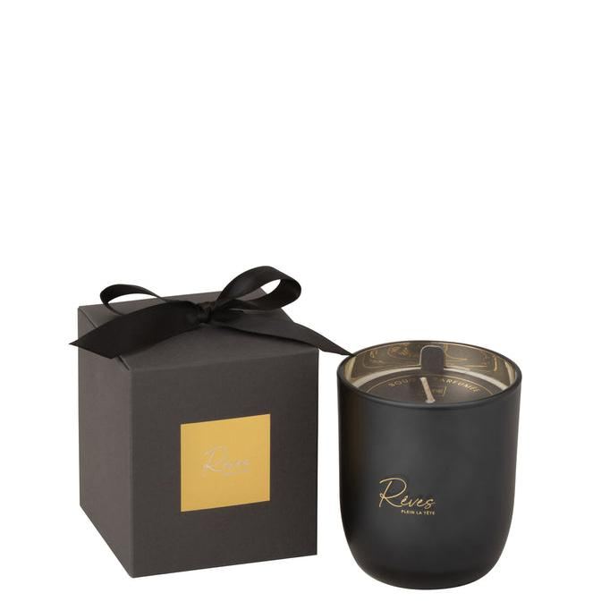 Geurkaars Reves Black Small 35H - Geurkaars - J-Line - livinglovely.nl