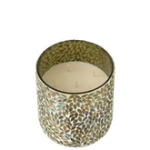 Geurkaars Tender Rose Wax Groen Large - 120u - Geurkaars - J-Line - livinglovely.nl