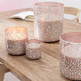 Geurkaars Tender Rose Wax Roze Small - 50u - Geurkaars - J-Line - livinglovely.nl