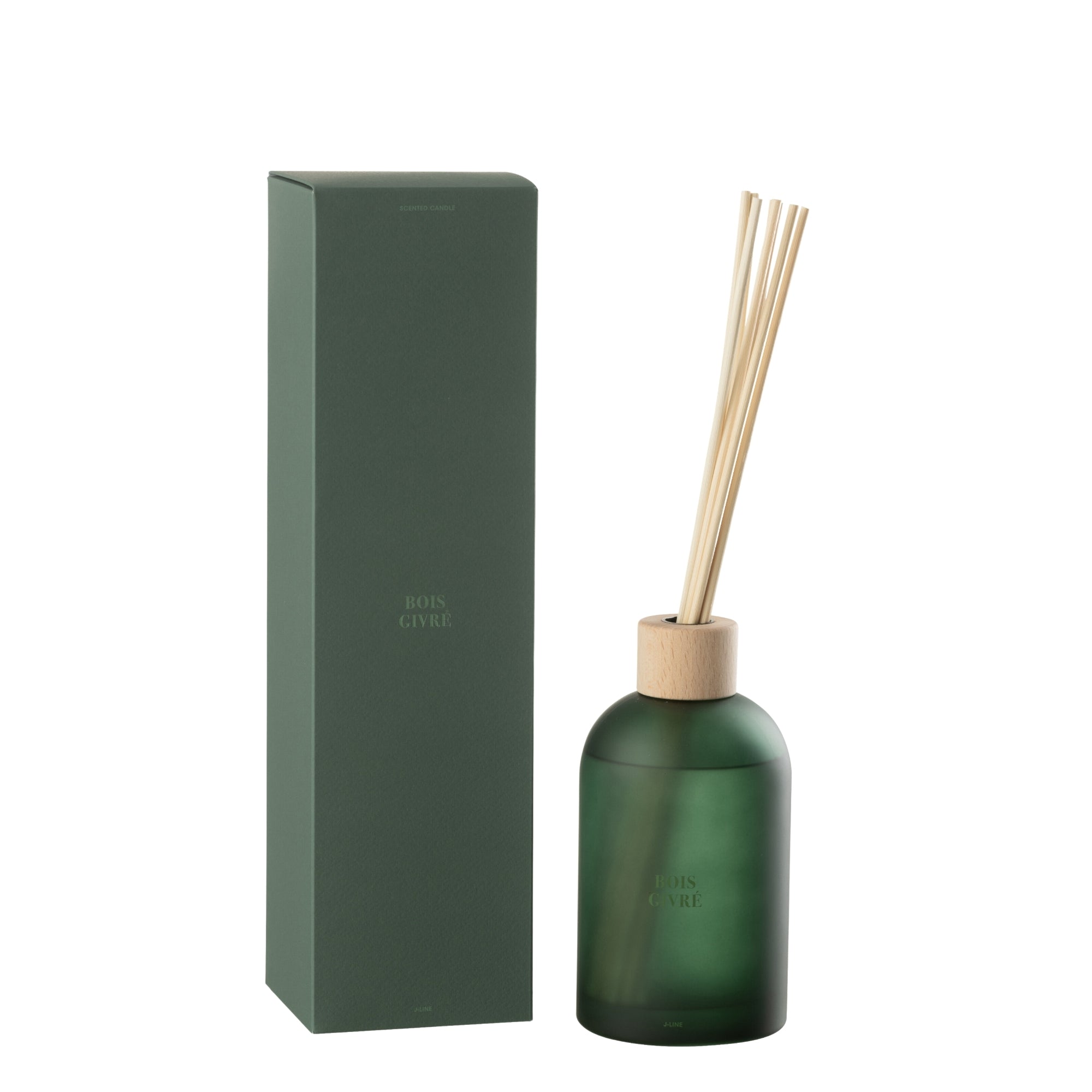 Geurstokjes Accords Essentiels Bois Givré 550ml - Geurstokjes - J-Line - livinglovely.nl
