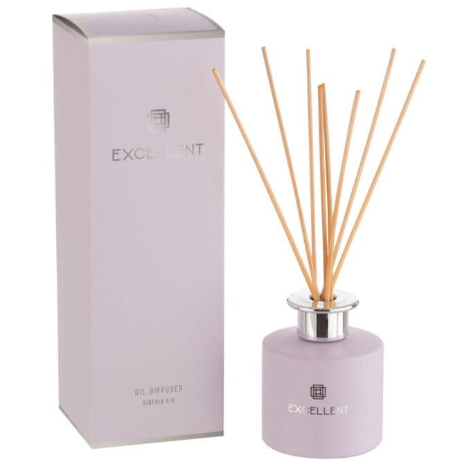 Geurstokjes Excellent Siberia Fir Lila - Geurstokjes - J-Line - livinglovely.nl