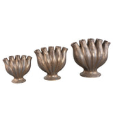 Gylian Bronze Tubes Shaped Ceramic Vase L 33x17.5x30cm PTMD - Vaas - PTMD - livinglovely.nl