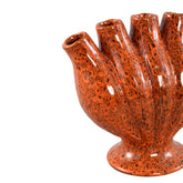 Gylian Orange Tubes Shaped Ceramic Vase L 33 x 17.5 x 30cm PTMD - Vaas - PTMD - livinglovely.nl