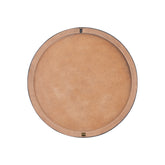 Hallie Black And White Wood Round Wall Panel Swirl 60x60cm PTMD - Wandpaneel - PTMD - livinglovely.nl