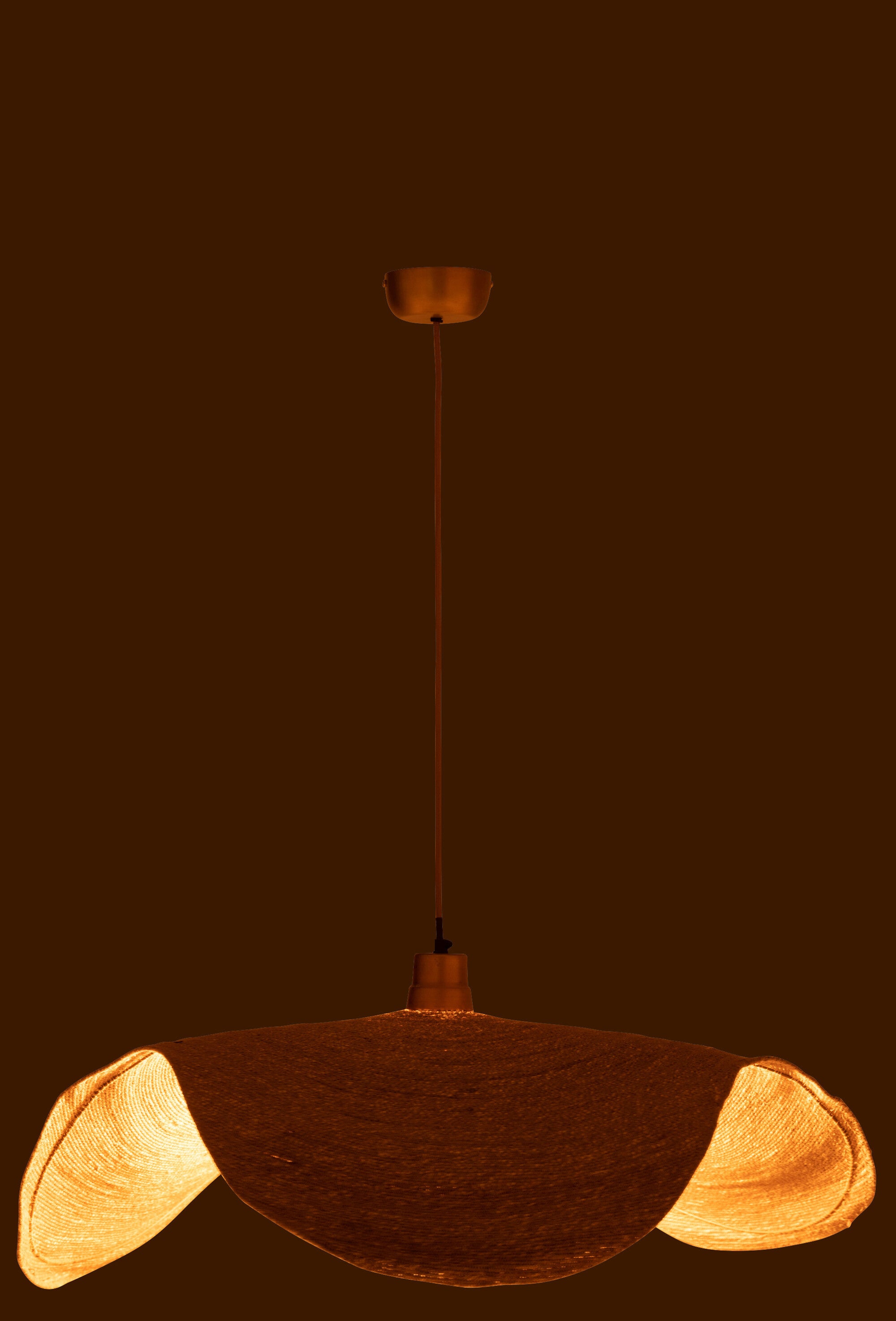 Hangende Lamp Moonj Gras Naturel Large - Hanglamp - J-Line - livinglovely.nl