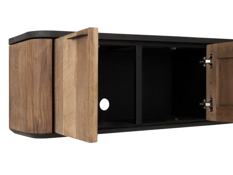 Hanging TV stand Soho small, 2 doors, 2 drawers - - DTP Home - livinglovely.nl