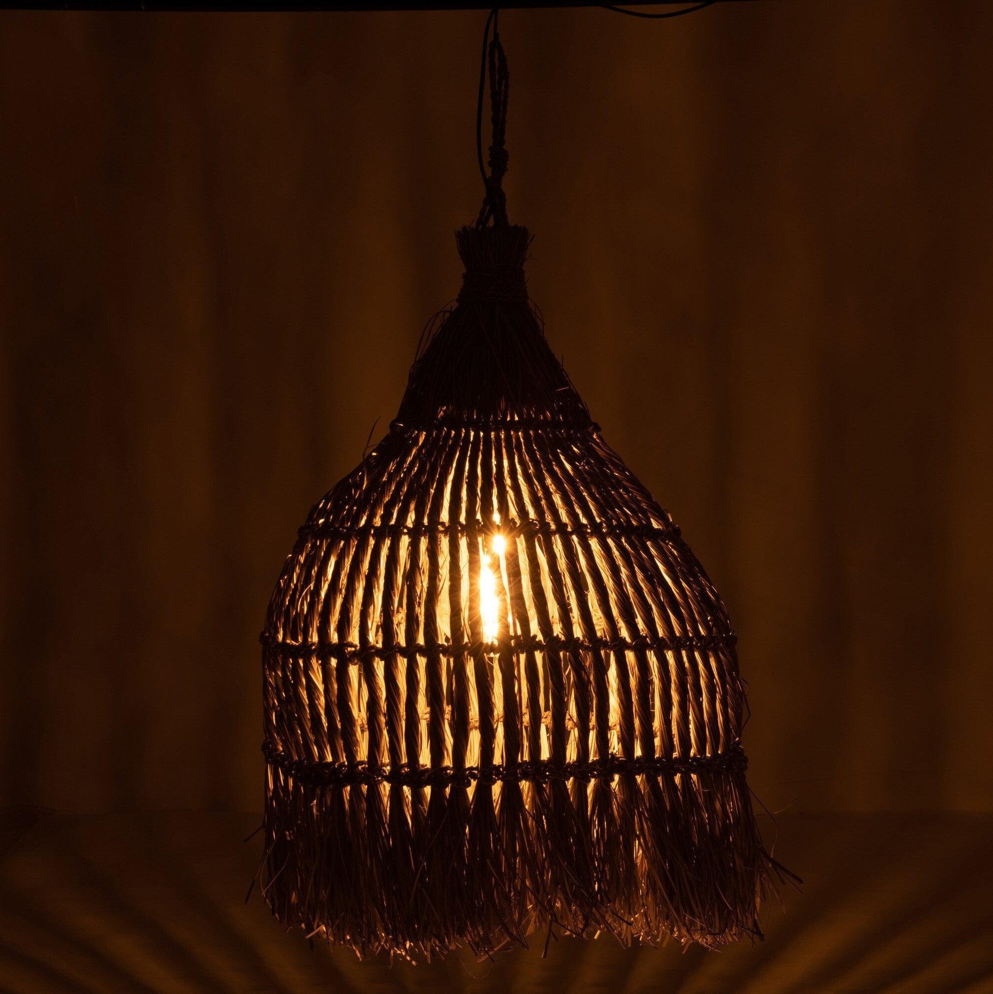 Hanglamp Twist Gras Naturel Large - Hanglamp - J-Line - livinglovely.nl