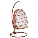 Hangstoel Egga Metaal/Koord Rood - Hangstoel - J-Line - livinglovely.nl