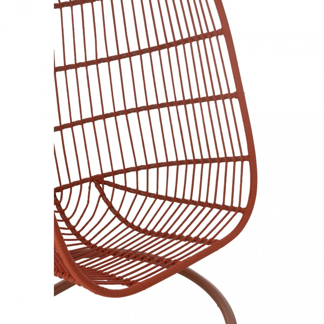 Hangstoel Egga Metaal/Koord Rood - Hangstoel - J-Line - livinglovely.nl