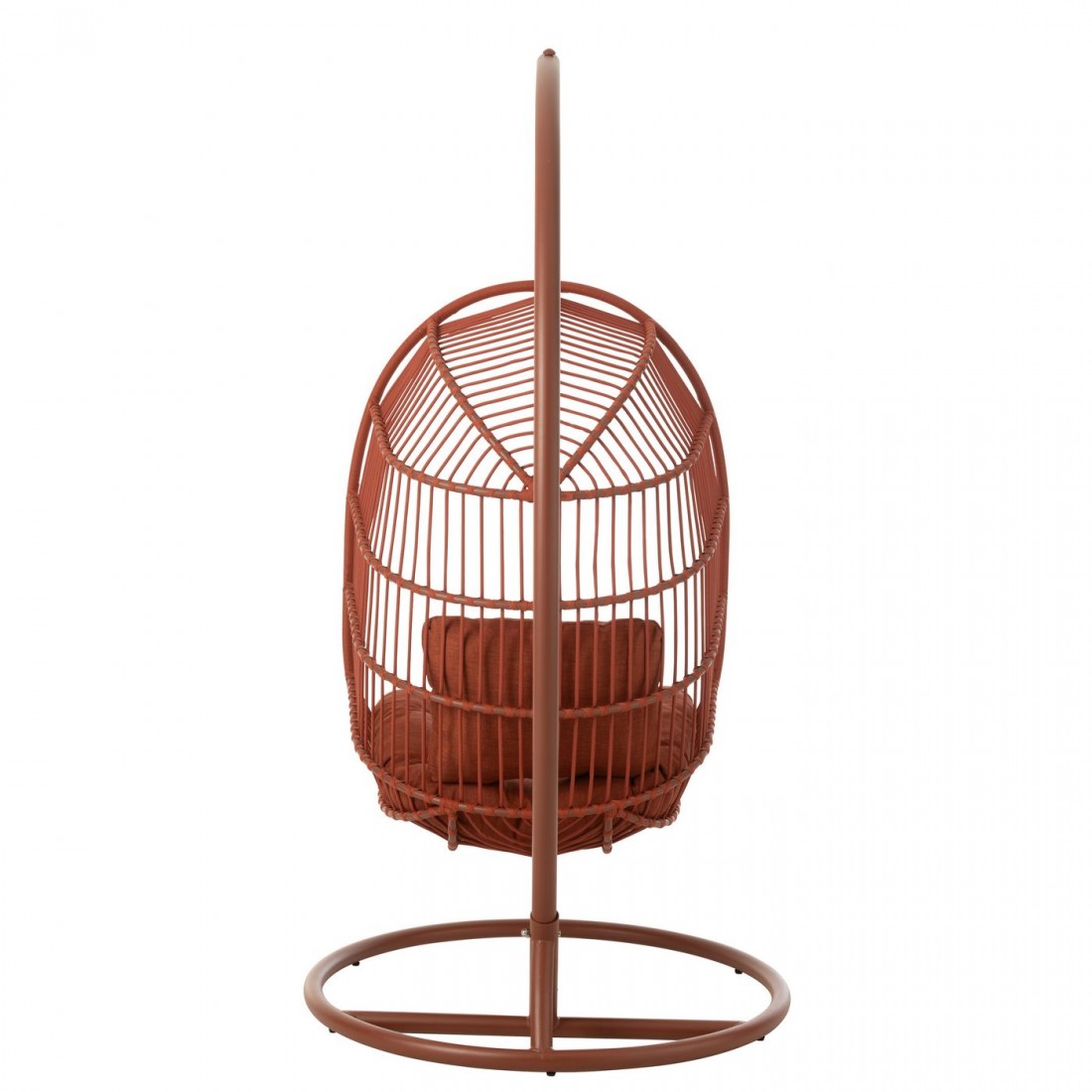 Hangstoel Egga Metaal/Koord Rood - Hangstoel - J-Line - livinglovely.nl