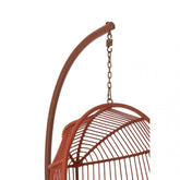 Hangstoel Egga Metaal/Koord Rood - Hangstoel - J-Line - livinglovely.nl