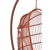 Hangstoel Egga Metaal/Koord Rood - Hangstoel - J-Line - livinglovely.nl