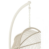 Hangstoel+Kussen Egga Metaal/Koord Grijs - Hangstoel - J-Line - livinglovely.nl