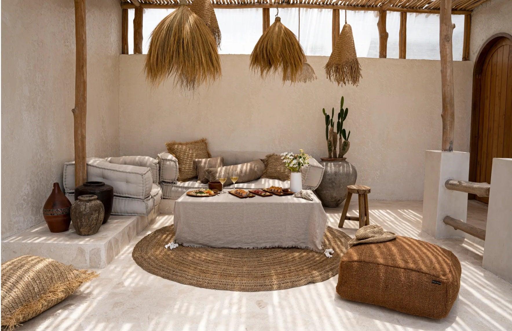 Het Linnen Tafelkleed - Beige - 180x300 - Tafelkleed - Bazar Bizar - livinglovely.nl