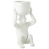 Ijsemmer Aap Polyresine Wit - Keukenaccessoire - J-Line - livinglovely.nl