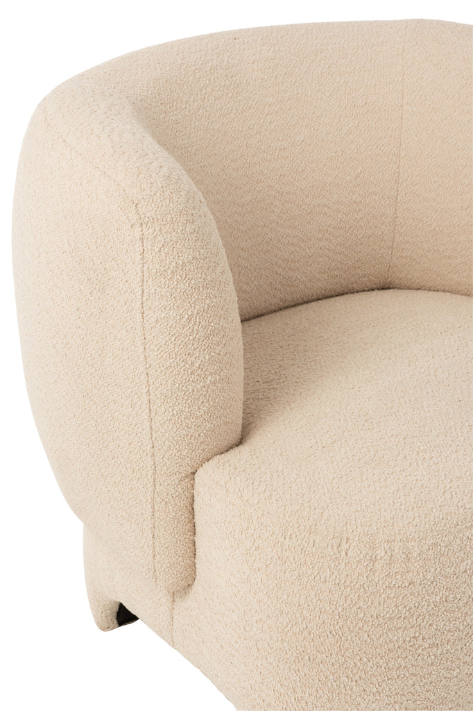 J-Line Witte Compacte 1-zits Fauteuil J-Line - Fauteuil - J-Line - livinglovely.nl