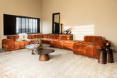 Jidde Sofa - Chaise Longue Arm Rechts - Berge 1042 - Beige PTMD - Elementen bank - PTMD - livinglovely.nl