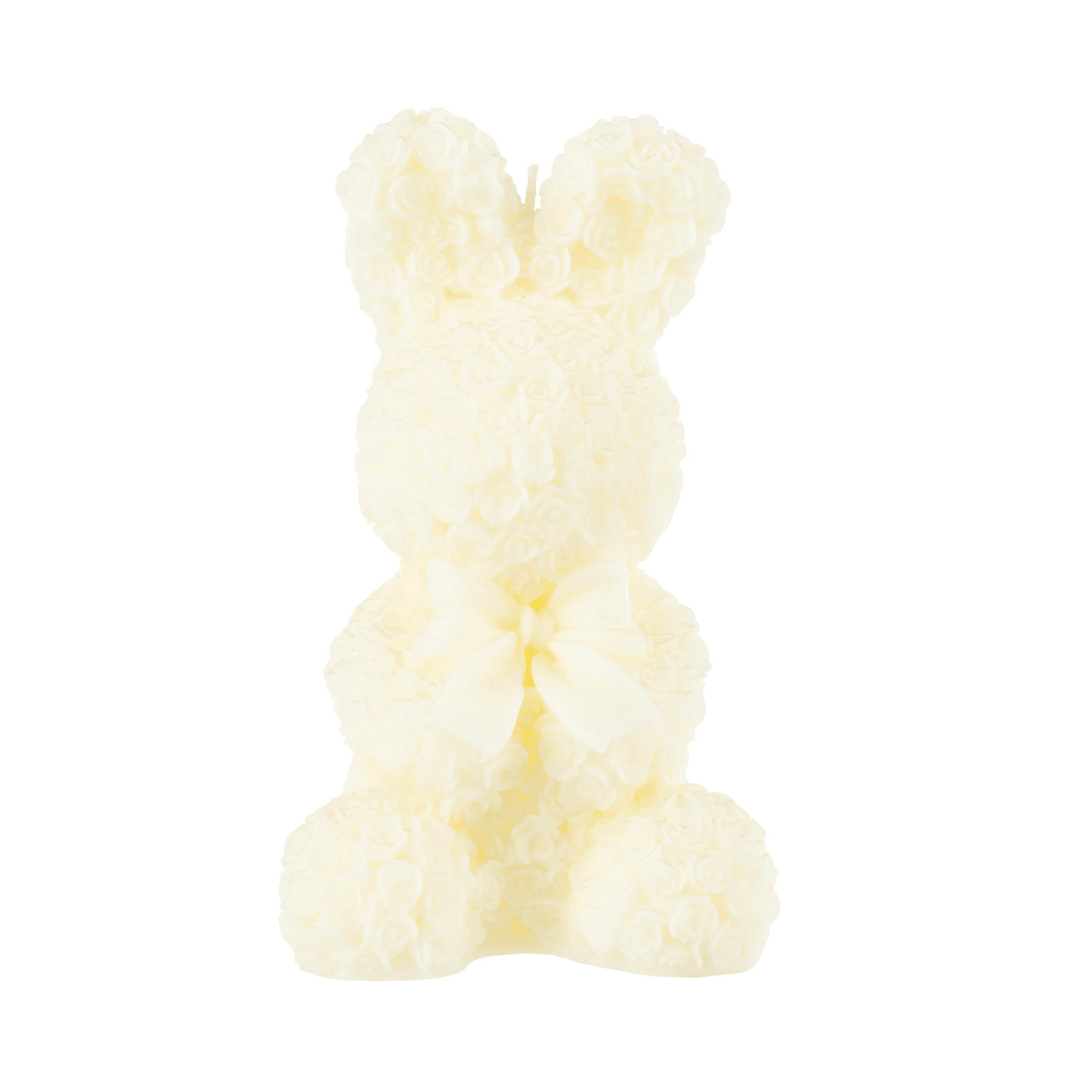 Kaars Konijn Wit Large-25u - Paas - J-Line - livinglovely.nl