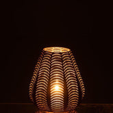 Kaarshouder Gala Ijzer Goud Small - Windlicht - J-Line - livinglovely.nl