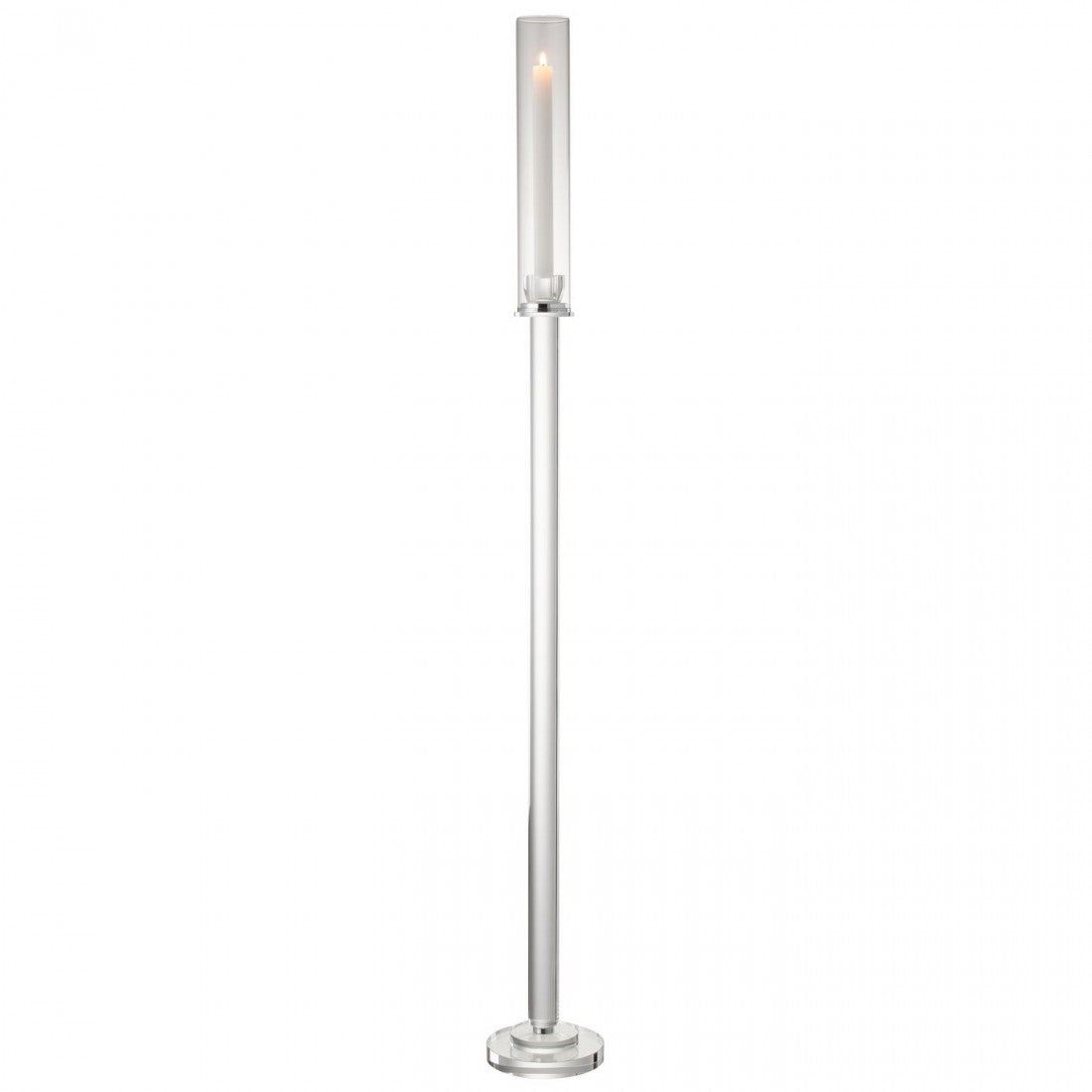 Kaarshouder Moira Glas Transparant Large - Kandelaar - J-Line - livinglovely.nl