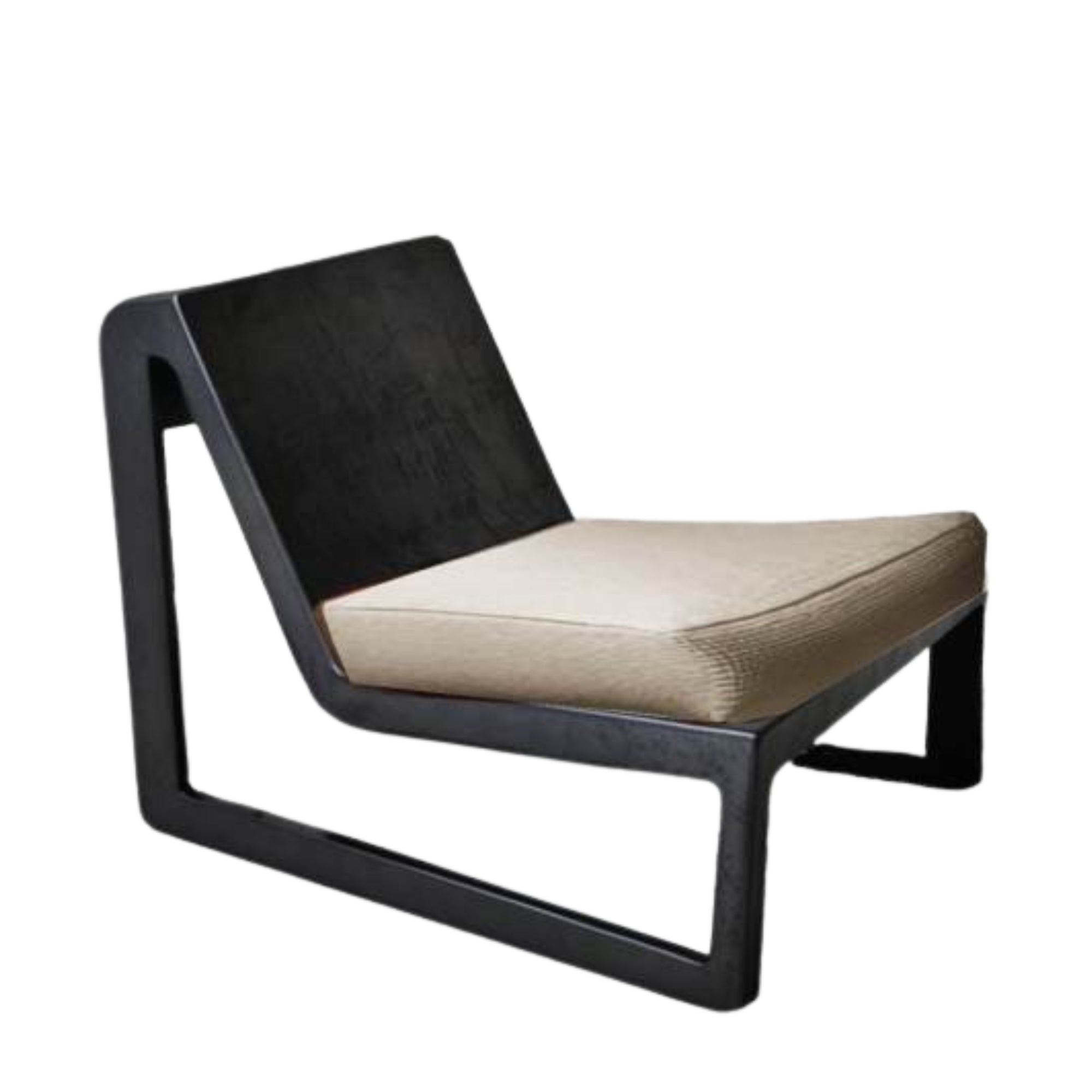 Vanta Lounge Chair Metall Schwarz Pomax