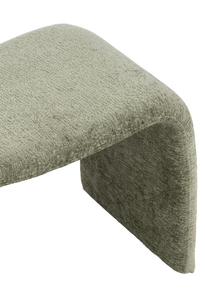 Kruk N Shape Textiel Muntgroen - Kruk - J-Line - livinglovely.nl