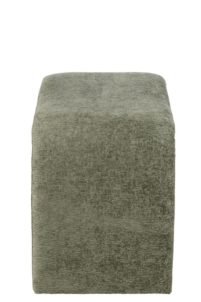 Kruk N Shape Textiel Muntgroen - Kruk - J-Line - livinglovely.nl