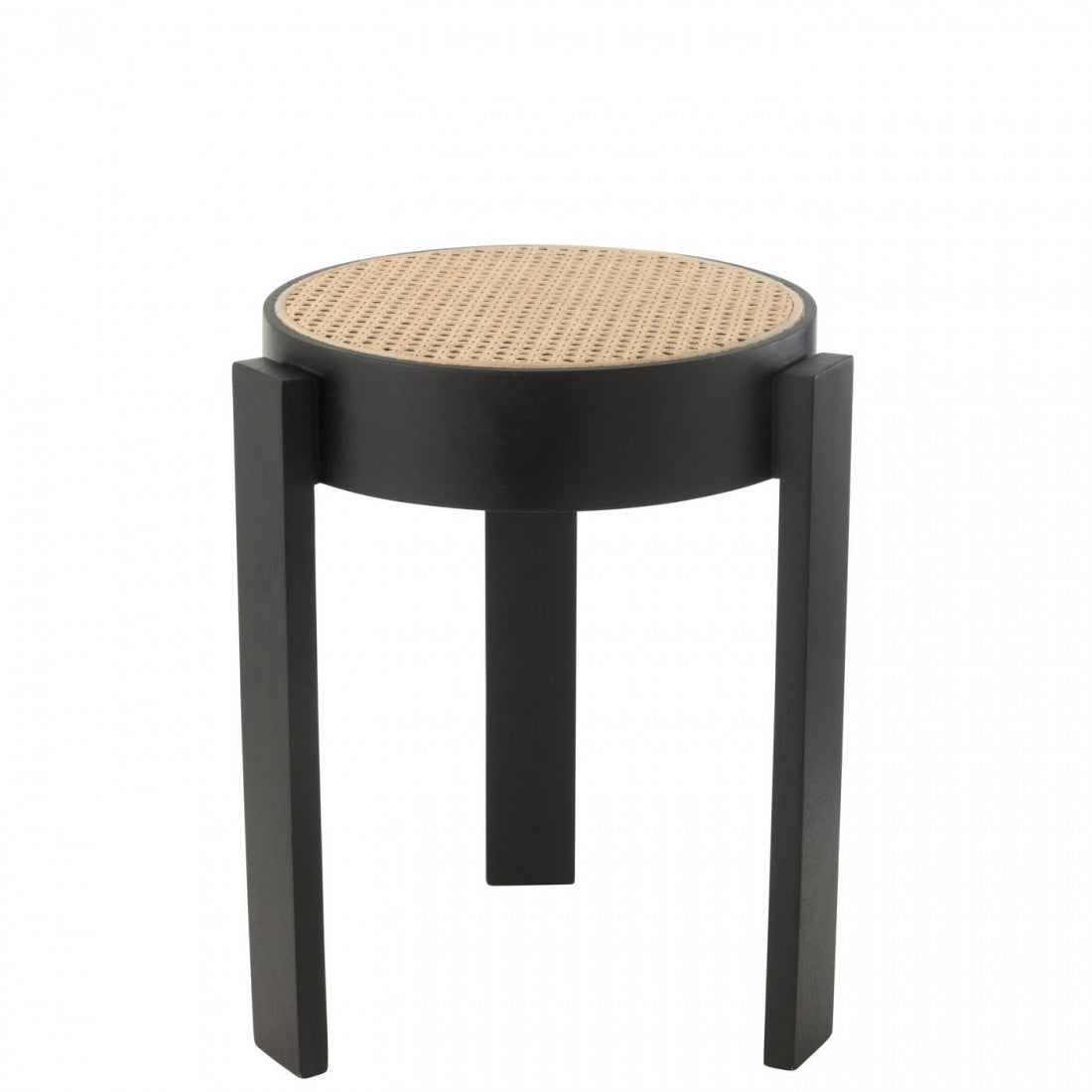 Kruk Pune Mangohout Zwart - Kruk - J-Line - livinglovely.nl