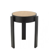 Kruk Pune Mangohout Zwart - Kruk - J-Line - livinglovely.nl