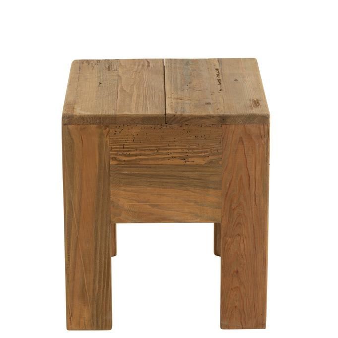 Kruk Will Dennenhout Bruin - Kruk - J-Line - livinglovely.nl