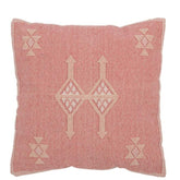 Kussen Diamanten+Pijlen Katoen Perzik Roze - Kussen - J-Line - livinglovely.nl