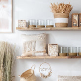 Kussen Franjes Vierkant Katoen Beige - Kussen - J-Line - livinglovely.nl