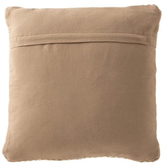 Kussen Ibiza Polyester Naurel/Wit - Kussen - J-Line - livinglovely.nl