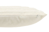 Kussen Motief Vierkanten Polyester Wit - Kussen - J-Line - livinglovely.nl