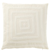 Kussen Motief Vierkanten Polyester Wit - Kussen - J-Line - livinglovely.nl