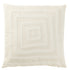 Kussen Motief Vierkanten Polyester Wit - Kussen - J-Line - livinglovely.nl