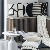 Kussen Semi Cirkel Katoen - Kussen - J-Line - livinglovely.nl