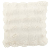 Kussen Wave Polyester Wit 45x45cm J-Line - kussen - J-Line - livinglovely.nl