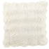 Kussen Wave Polyester Wit 45x45cm J-Line - kussen - J-Line - livinglovely.nl