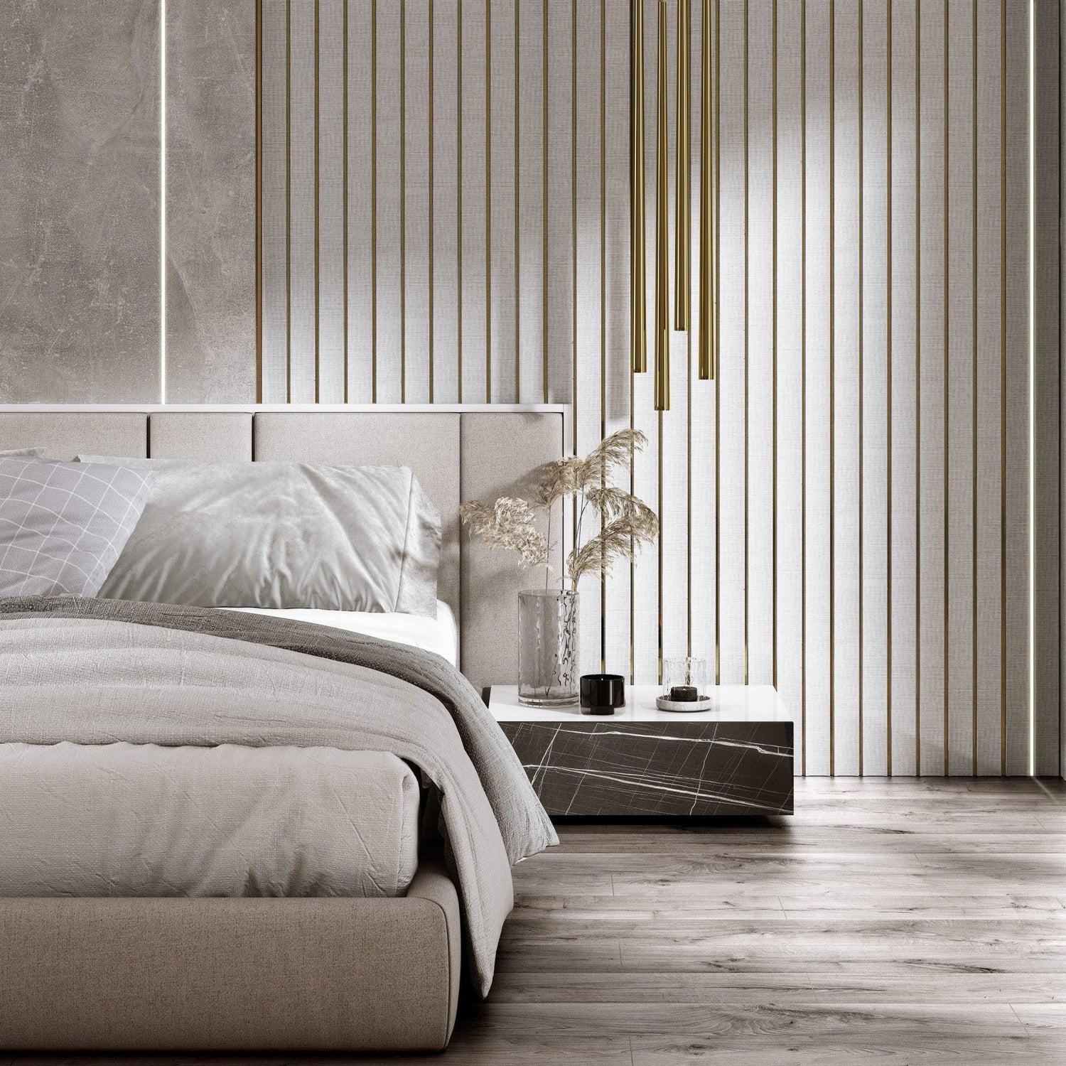 Lamelio 3D wandpaneel - Amber Wit - Lamelio - Lamelio - livinglovely.nl