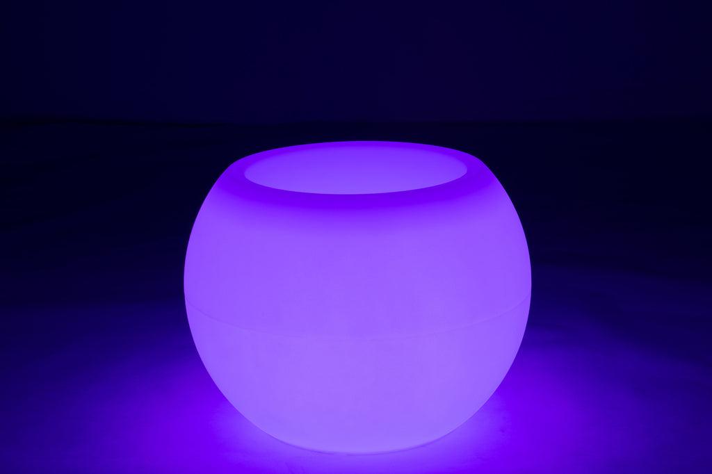 Lamp Bloempot Buiten Led Plastiek Mix - Pot - J-Line - livinglovely.nl