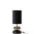 Lamp Jade Ijzer/Dennenhout Zwart/Naturel - Tafellamp - J-Line - livinglovely.nl